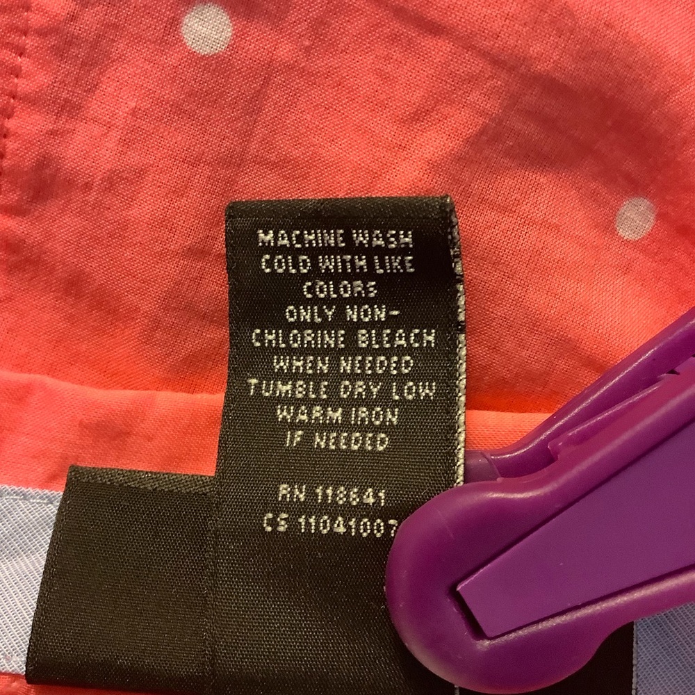 LANE BRYANT LS/ROLL TAB CORAL SHIRT 14/16 - Picture 5 of 5